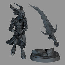 Load image into Gallery viewer, Demon Chief, (28/32mm) resin miniatures for TTRPG and wargames - Ravenous Miniatures
