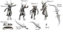 Load image into Gallery viewer, Demon pack (28-50mm), (28/32mm) resin miniatures for TTRPG and wargames - Ravenous Miniatures
