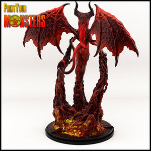 Demon Queen (50mm), (28/32mm) resin miniatures for TTRPG, wargames and painting - Ravenous Miniatures