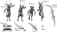 Demon warband, (28/32mm) resin miniatures for TTRPG and wargames - Ravenous Miniatures