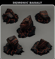 Demonic Basalt, 28/32mm resin miniatures for TTRPG and wargames - Ravenous Miniatures