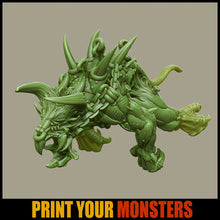 Load image into Gallery viewer, Demonic Creature (50mm), 28/32mm resin miniatures for TTRPG and wargames - Ravenous Miniatures

