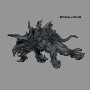 Demonic Creature (50mm), 28/32mm resin miniatures for TTRPG and wargames - Ravenous Miniatures