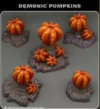 Load image into Gallery viewer, Demonic Pumpkin, 28/32mm resin miniatures for TTRPG and wargames - Ravenous Miniatures
