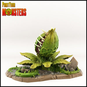Dormant Man eating Venus fly trap (25mm), 28/32mm resin miniatures for TTRPG and wargames - Ravenous Miniatures