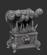 Dungeon Chest Mimic, 28/32mm resin miniatures for TTRPG and wargames - Ravenous Miniatures