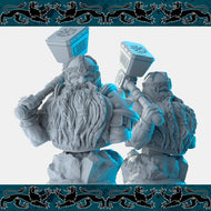 Dwarf Bust, Resin miniatures 11:56 (28mm / 34mm) scale - Ravenous Miniatures