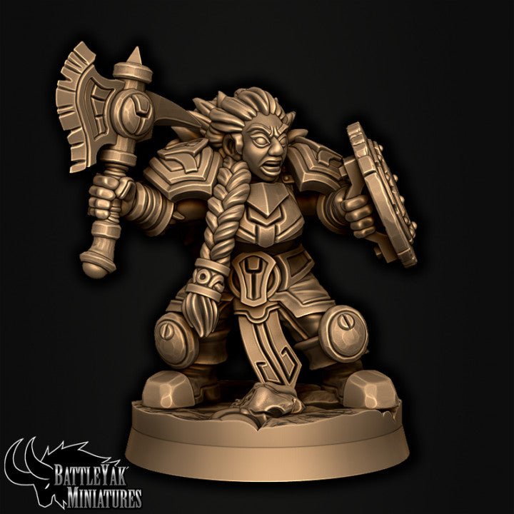 Dwarven Battle Damsels, Resin miniatures – Ravenous Miniatures