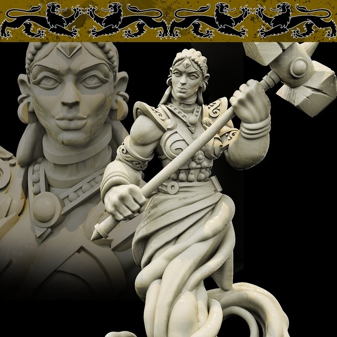 EarthGenie, Resin miniatures 11:56 (28mm / 34mm) scale - Ravenous Miniatures