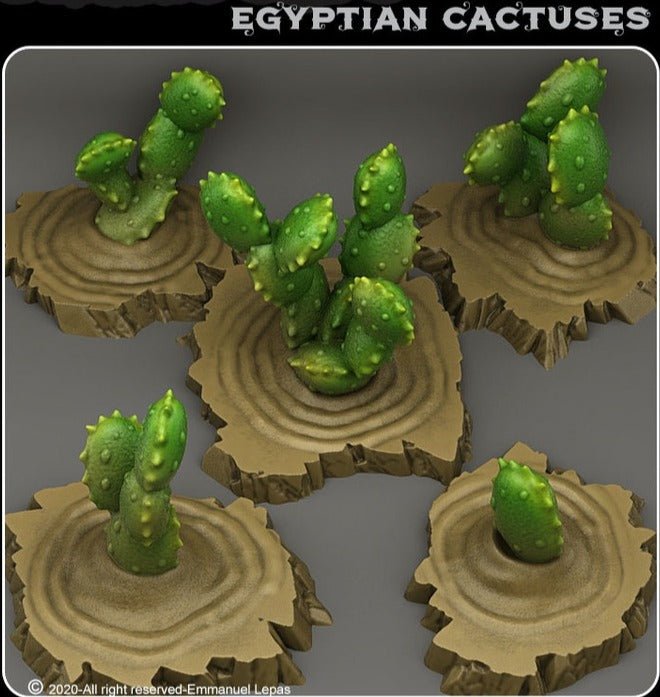 Egyptian Cactuses, 28/32mm resin miniatures for TTRPG and wargames - Ravenous Miniatures