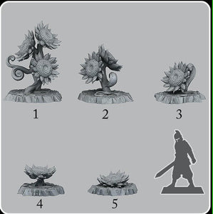 Fairy sunflower, 28/32mm resin miniatures for TTRPG and wargames - Ravenous Miniatures