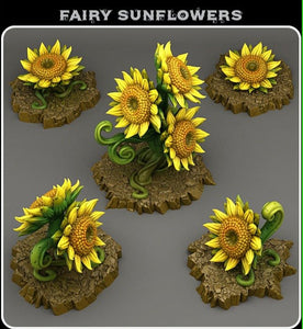 Fairy sunflower, 28/32mm resin miniatures for TTRPG and wargames - Ravenous Miniatures