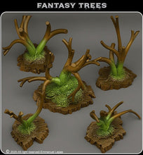 Load image into Gallery viewer, Fantasy trees, 28/32mm resin miniatures for TTRPG and wargames - Ravenous Miniatures
