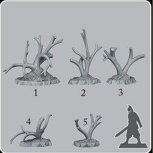 Fantasy trees, 28/32mm resin miniatures for TTRPG and wargames - Ravenous Miniatures