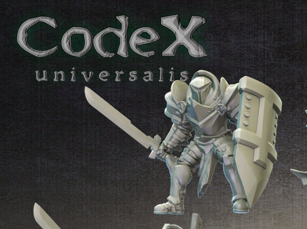 first knight set 1, 3d Printed Miniatures by Codex Universalis - Ravenous Miniatures