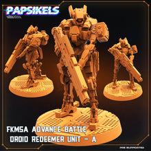 Загрузить изображение в средство просмотра галереи, FKMSA Advanced battle droids, Resin miniatures 11:56 (28mm / 32mm) scale - Ravenous Miniatures
