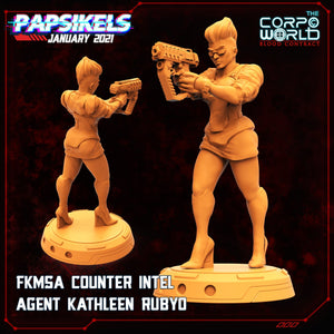 FKMSA Counter intel, 32mm Scale 3d Printed Resin Miniatures - Ravenous Miniatures