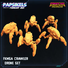 Cargar imagen en el visor de la galería, FKMSA Crawler Drones, 3d Printed Resin Miniatures - Ravenous Miniatures
