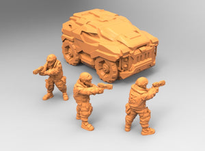 FKMSA Cyber Truck/team, 3d Printed Resin Miniatures - Ravenous Miniatures