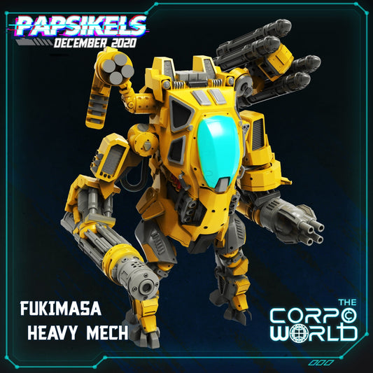 FKMSA Heavy MECH, 3d Printed Resin Miniatures - Ravenous Miniatures
