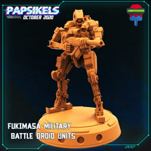 Загрузить изображение в средство просмотра галереи, FKMSA Military Battle Droids, 3d Printed Resin Miniatures - Ravenous Miniatures
