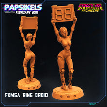 Load image into Gallery viewer, FKMSA Ring droid, 3d Printed Resin Miniatures - Ravenous Miniatures
