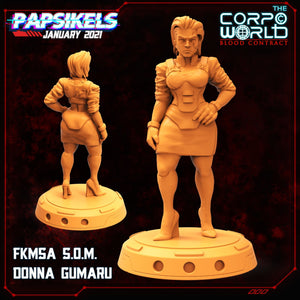 FKMSA S.O.M Donna Gumaru , 3d Printed Resin Miniatures - Ravenous Miniatures