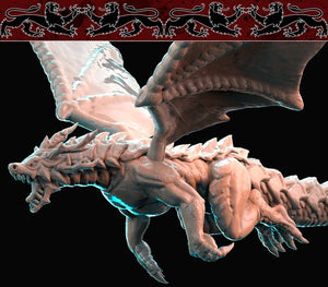 flying Dragon, Resin miniatures 11:56 (28mm / 32mm) scale - Ravenous Miniatures