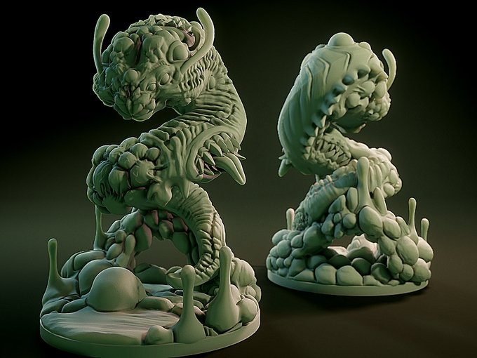 Flying Polyp, Resin miniatures 11:56 (28mm / 34mm) scale - Ravenous Miniatures