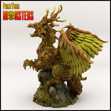 Load image into Gallery viewer, Forest Dragon (60mm), 28/32mm resin miniatures for TTRPG and wargames - Ravenous Miniatures
