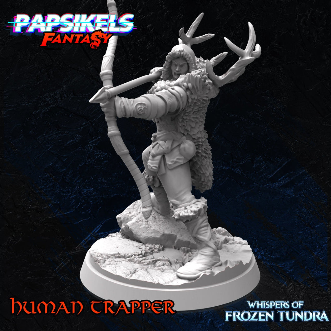 Frozen Tundra Trapper, 3d Printed Resin Miniatures - Ravenous Miniatures
