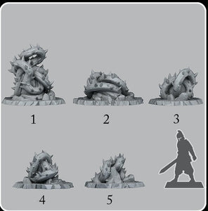 Giant Brambles, resin miniatures - Ravenous Miniatures