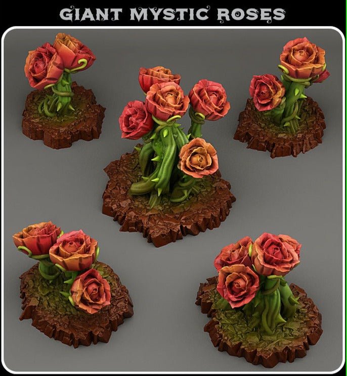 Giant Mystic Roses, resin miniatures for TTRPG and wargames - Ravenous Miniatures