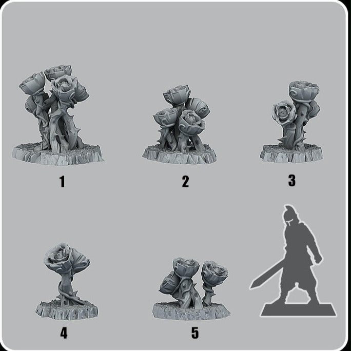 Giant Mystic Roses, resin miniatures for TTRPG and wargames - Ravenous Miniatures