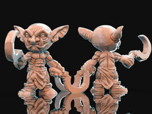 Load image into Gallery viewer, Goblins (quantity 4) , Resin miniatures 11:56 (28mm / 32mm) scale - Ravenous Miniatures
