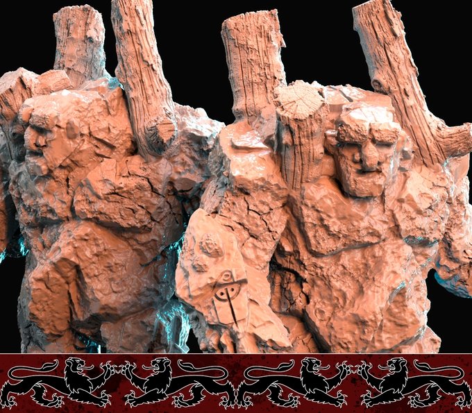 Golem , Resin miniatures 11:56 (28mm / 32mm) scale - Ravenous Miniatures