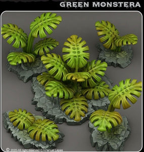 Green Monstera - Ravenous Miniatures