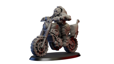 Hybrid Bikers, Resin miniatures 11:56 (28mm / 32mm) scale - Ravenous Miniatures