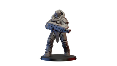 Hybrid Mercenary, Resin miniatures 11:56 (28mm / 32mm) scale - Ravenous Miniatures