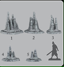 Load image into Gallery viewer, Ice Stalagmites - Ravenous Miniatures
