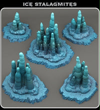 Load image into Gallery viewer, Ice Stalagmites - Ravenous Miniatures
