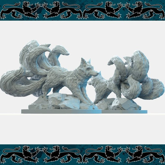 Kitsune, Resin miniatures 11:56 (28mm / 32mm) scale - Ravenous Miniatures