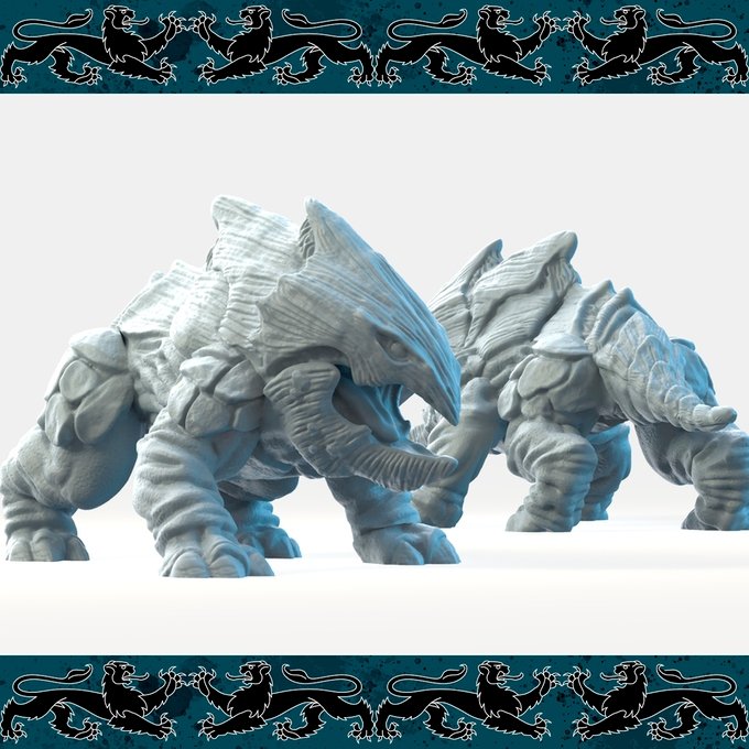 Land shark, Resin miniatures 11:56 (28mm / 32mm) scale - Ravenous Miniatures