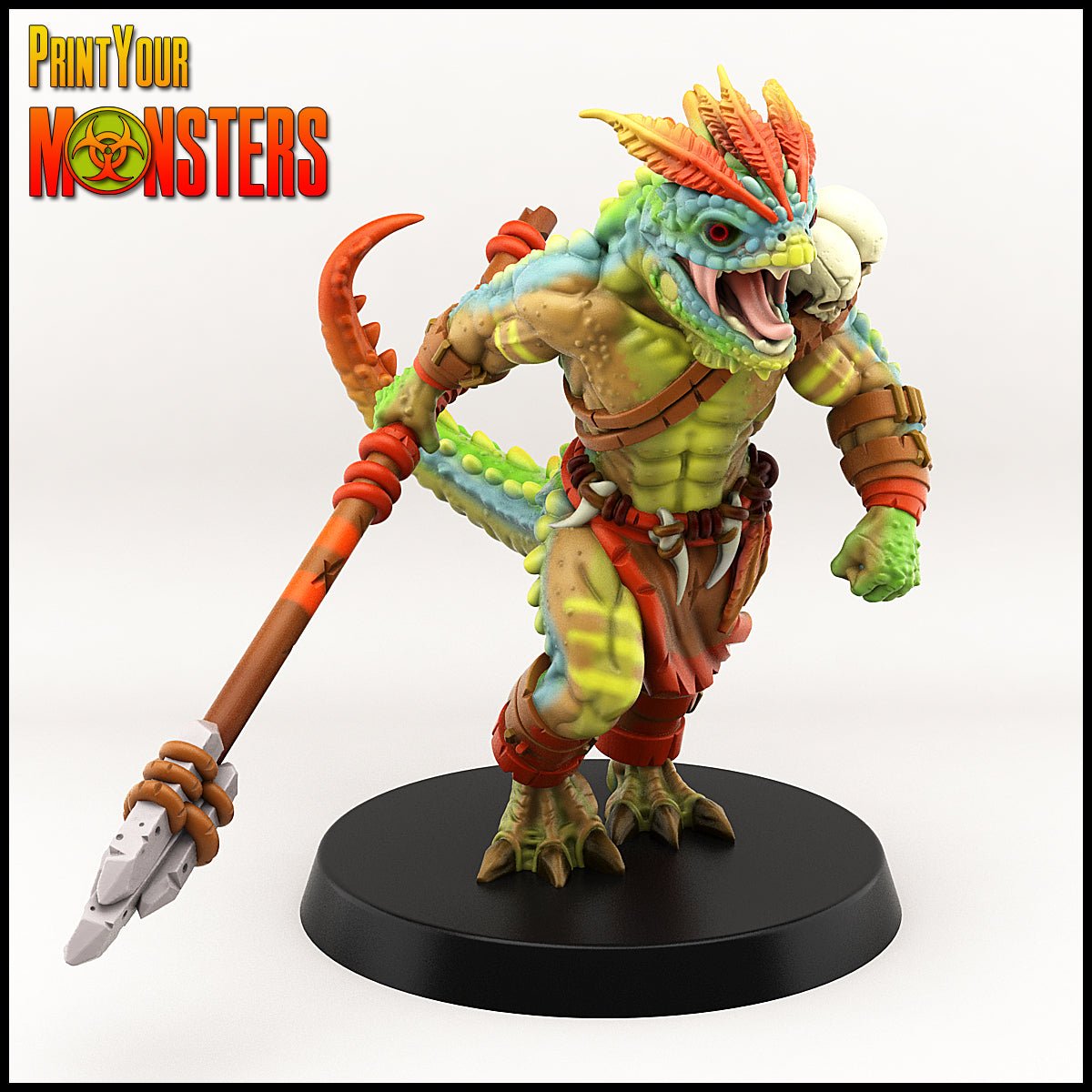 Lizardfolk Charger - Ravenous Miniatures