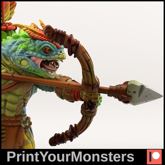 Lizardfolk Hunter - Ravenous Miniatures