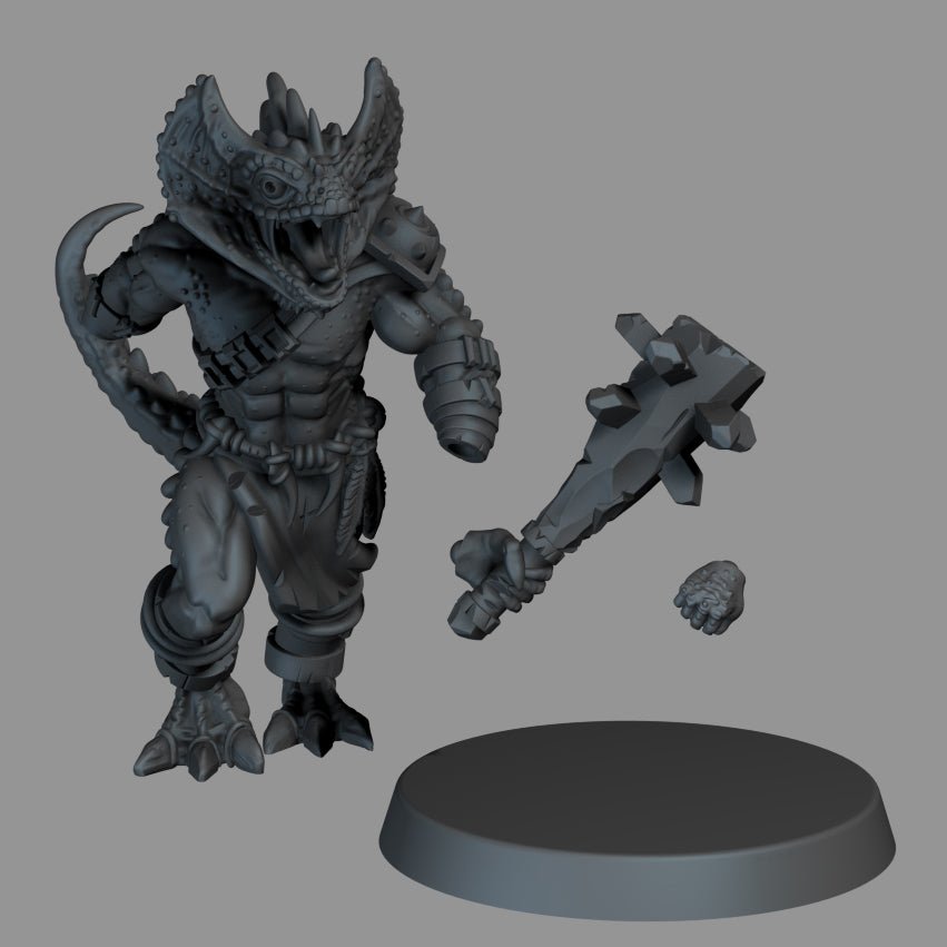 Lizardfolk Rager - Ravenous Miniatures