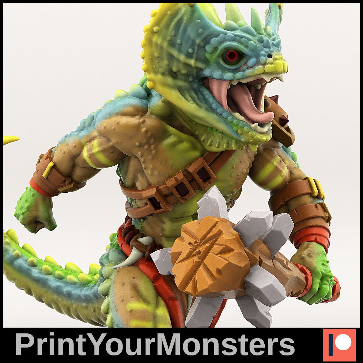Lizardfolk Rager - Ravenous Miniatures