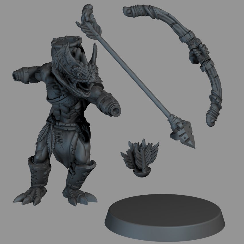 Lizardfolk Sniper - Ravenous Miniatures