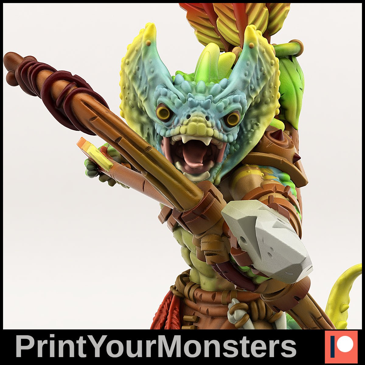 Lizardfolk Sniper - Ravenous Miniatures