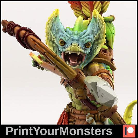 Lizardfolk Sniper - Ravenous Miniatures
